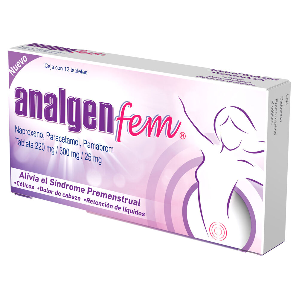 Analgen-Fem-220Mg/300Mg/25Mg-12-Tabs-imagen-2