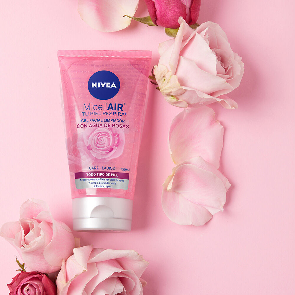 NIVEA-Gel-Limpiador-Facial-Agua-De-Rosas-Todo-tipo-de-piel-150-ml-imagen-5