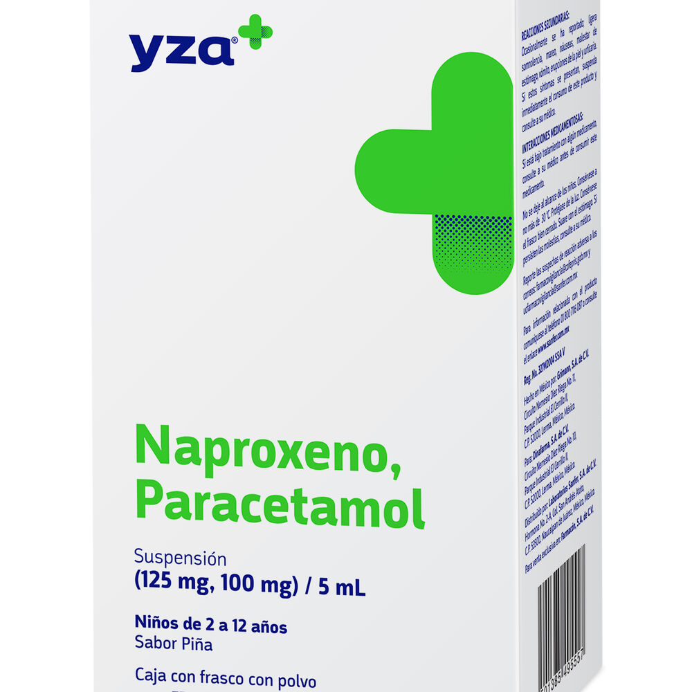Yza-Naproxeno,-Paracetamol-S-125Mg/100Mg-imagen