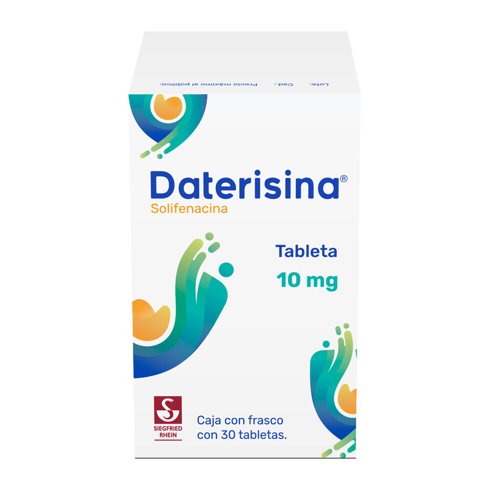 Daterisina-10-mg---Caja-con-30-tabletas-(Solifenacina)-imagen-3