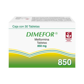 Dimefor-850-mg---Caja-con-30-tabletas-(Metformina)-imagen