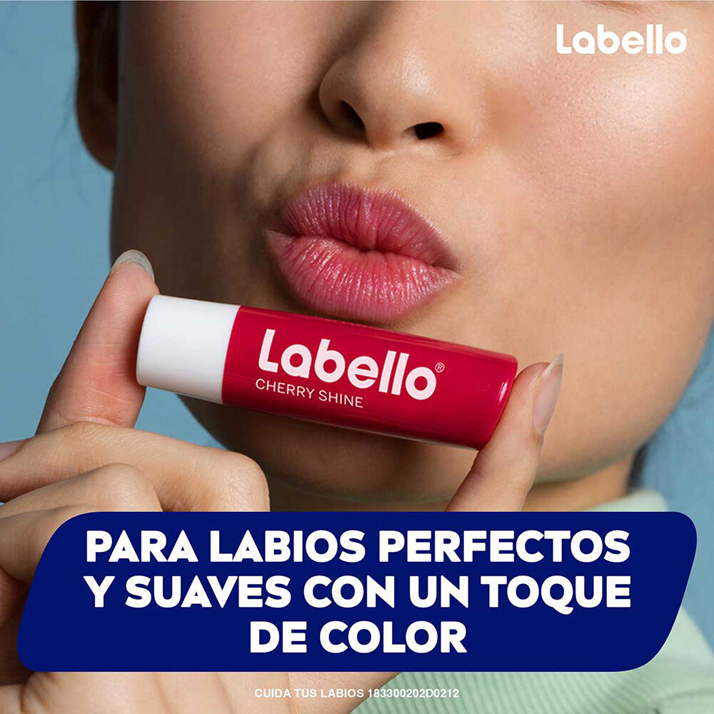 LABELLO Blackberry Shine - Lápiz de labios con brillo rojo y pigmentos  brillantes, cuidado de labios sin aceites minerales, 4,8 g