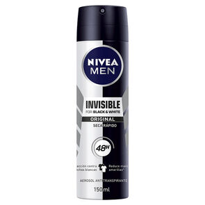 NIVEA-MEN-Desodorante-Antimanchas,-Black-&-White-Invisible-Power-spray-150-ml-imagen