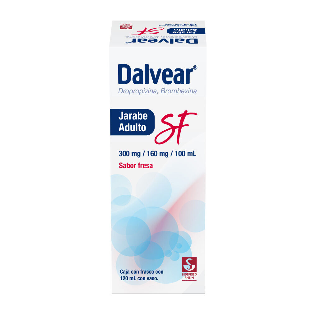 Dalvear-SF-Adulto-300-mg-/-160-mg---Jarabe-sabor-fresa-120-ml-(Dropropizina-y-Bromhexina)-imagen-3