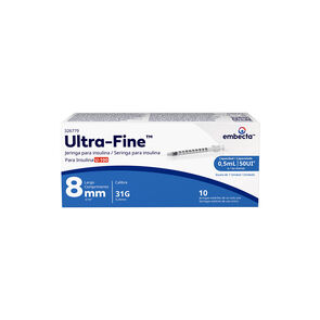 Ultrafine-Jeringa-8Mm-31G-.5Ml-20Mg-10Pz-imagen