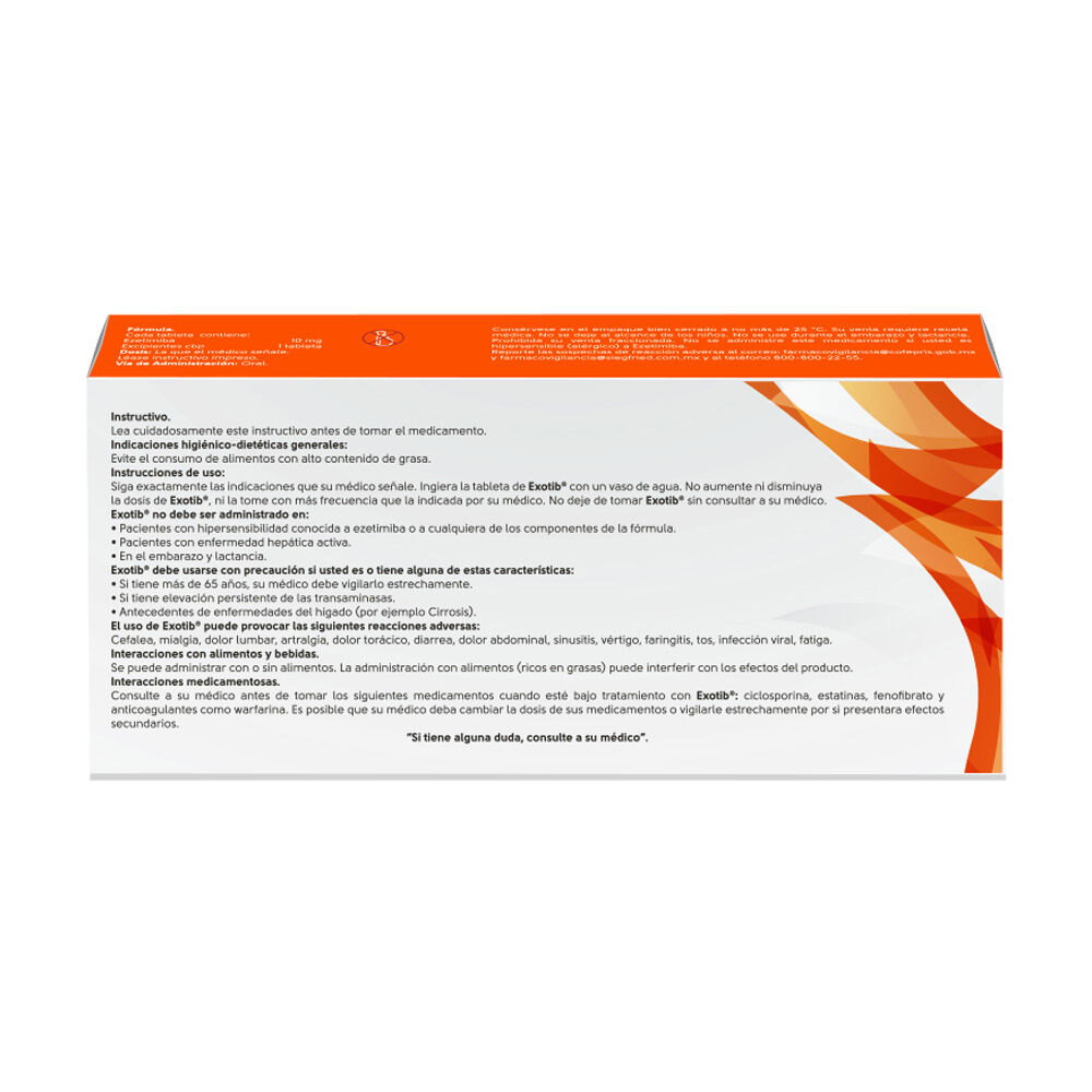 Exotib-10-mg---Caja-con-15-tabletas-(Ezetimiba)-imagen-3