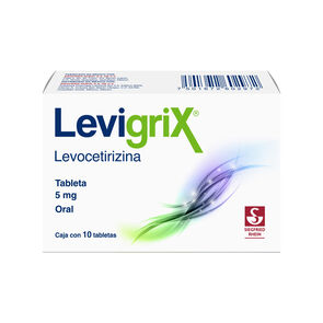 Levigrix-5-mg---Caja-con-10-tabletas-(Levocetirizina)-imagen