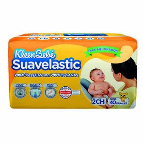 Pañales-Kleen-Bebé-Suavelastic-Max-Chico-40´S-imagen