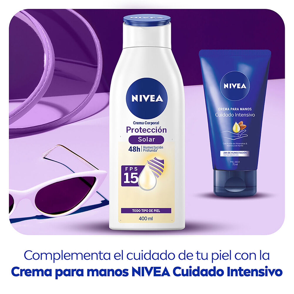 NIVEA-Crema-Corporal-Humectante-Protección-Solar-FPS-15-Todo-tipo-de-piel-400-ml-imagen-8