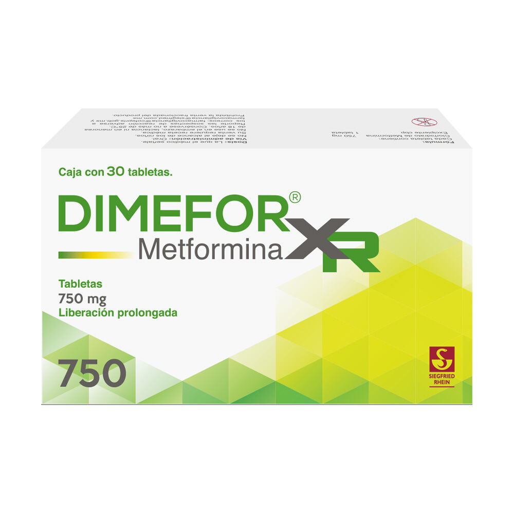 Dimefor-XR-750-mg---Caja-con-30-tabletas-(Metformina)-imagen-3