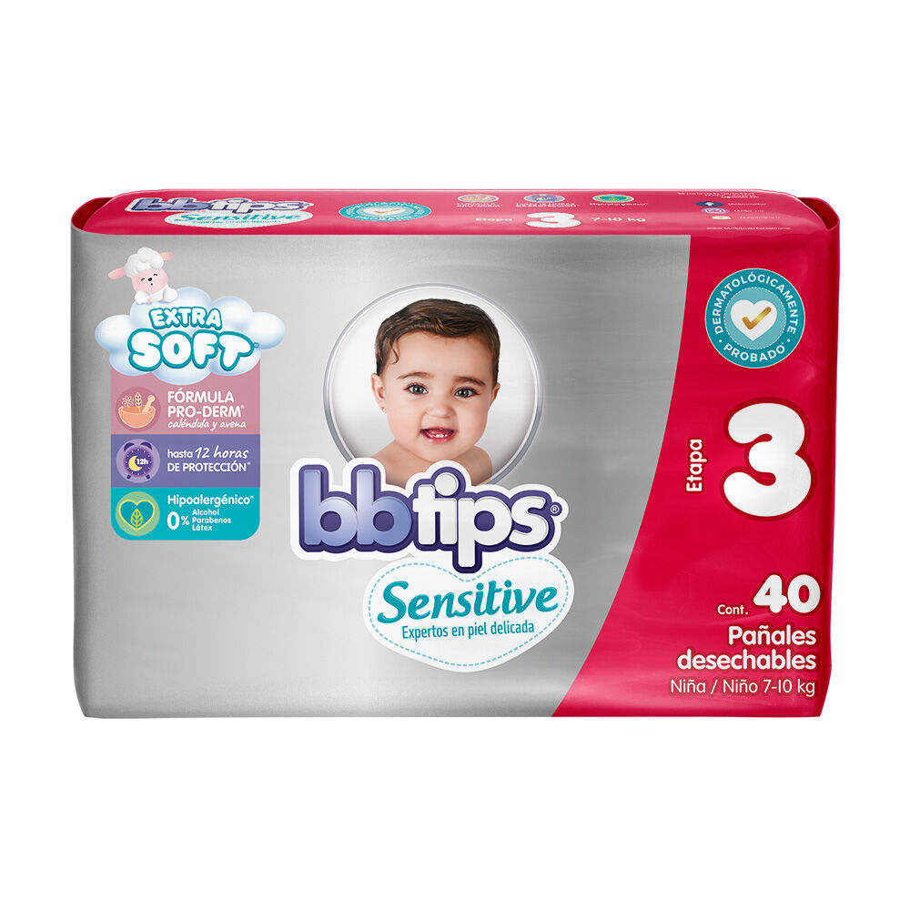 Pañal-Bbtips-Sensitive-Talla-3-40-pañales-imagen