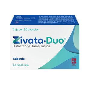 Zivata-Duo-0.5-mg-/-0.4-mg---Caja-con-30-c&aacute;psulas-(Dutasterida-y-Tamsulosina)-imagen