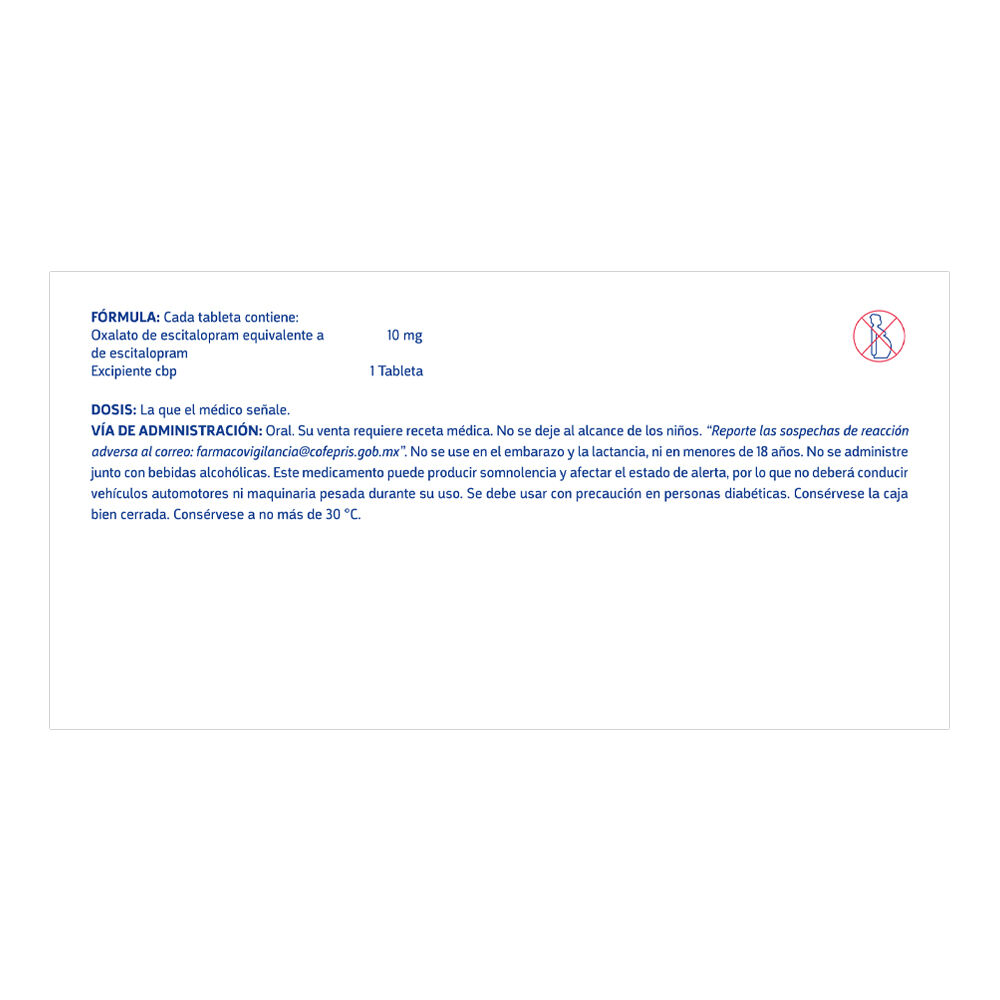 Yza-Escitalopram-10Mg-14-Tabs-imagen-3
