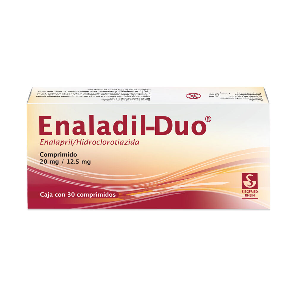 Enaladil-Duo-20-mg-/-12.5-mg---Caja-con-30-comprimidos-(Enalapril-y-Hidroclorotiazida)-imagen-3