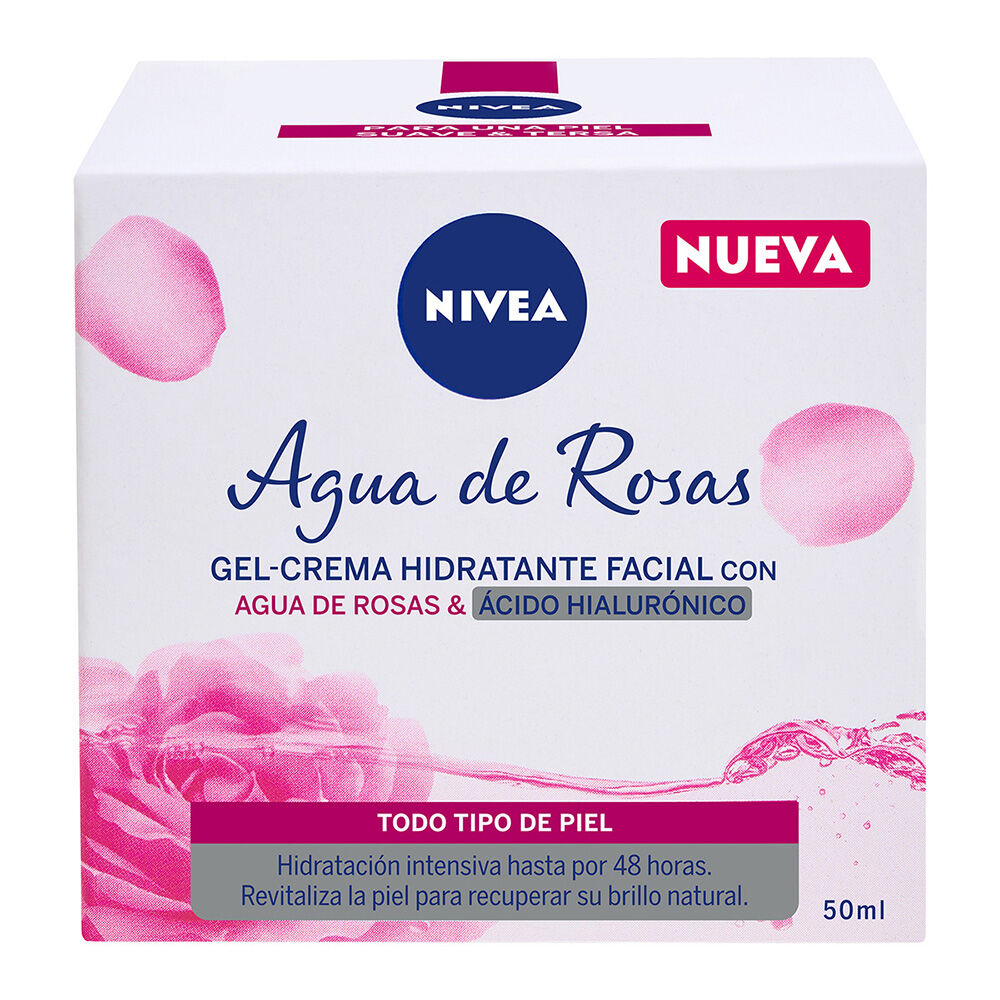NIVEA-Gel-Crema-Hidratante-Facial-Agua-De-Rosas-Todo-Tipo-de-Piel-50-ml-imagen-7