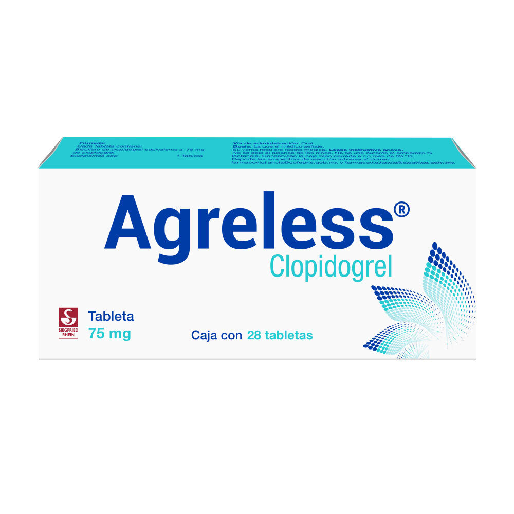 Agreless-75-mg---Caja-con-28-tabletas-(Clopidogrel)-imagen-1