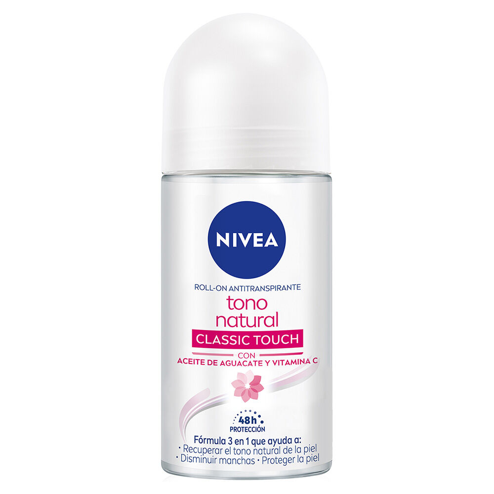 NIVEA-Desodorante-Aclarante-Tono-Natural-Classic-Touch-roll-on-50-ml-imagen-1