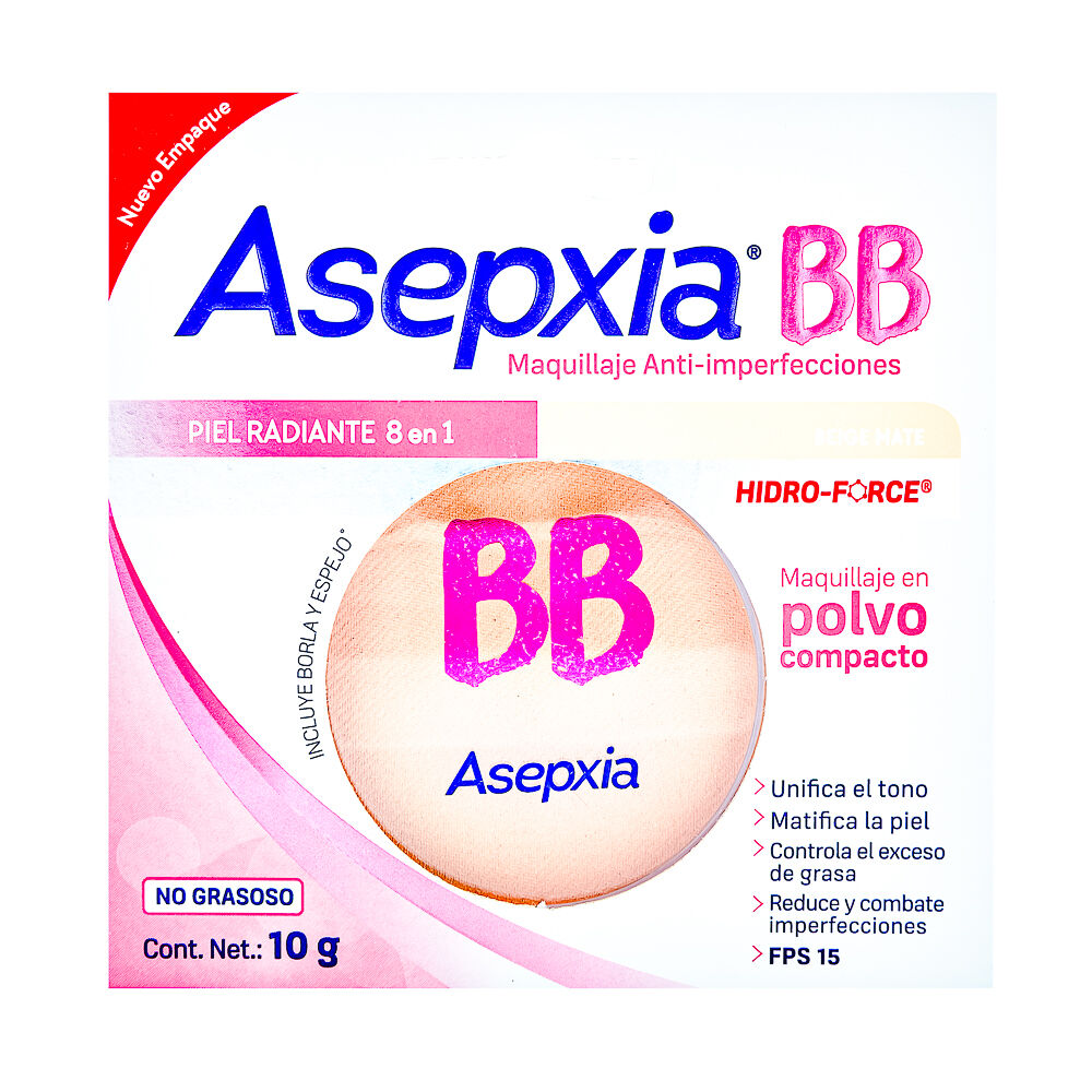 Asepxia-Maquillaje-Beige-Mate-Bb-10g-imagen