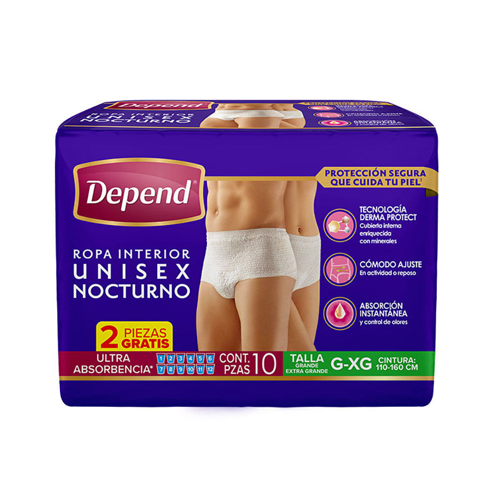 DEPEND-NOCTURNO-GRANDE-UNISEX-ROPA-INTERIOR-8-PZS-imagen-1