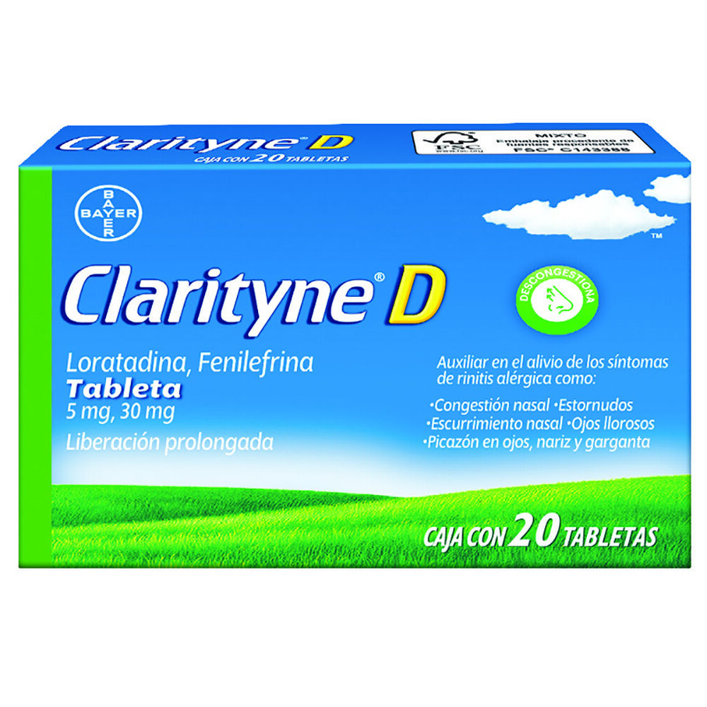 Clarityne-D-5Mg/30Mg-20-Tabs-imagen