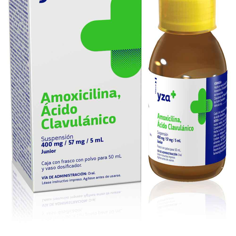 Yza-Amoxicilina/Acido-400Mg/57Mg/5M-50Ml-imagen