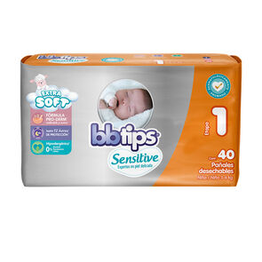 Pañal-Bbtips-Sensitive-Talla-1-40-pañales-imagen