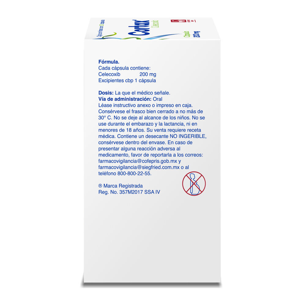 Cortax-200-mg---Caja-con-20-c&aacute;psulas-(Celecoxib)-imagen-2