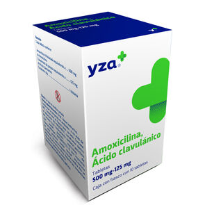 Yza-Amoxicilina/Acido-500Mg/125M-10-Tabs-imagen