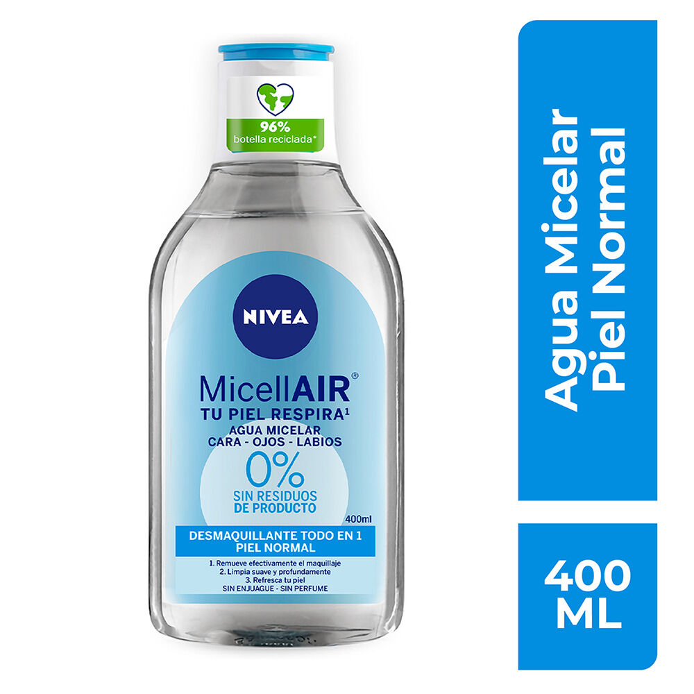 NIVEA-Agua-Micelar-Desmaquillante-Refrescante-para-Todo-Tipo-De-Piel,-400-ml-imagen-2