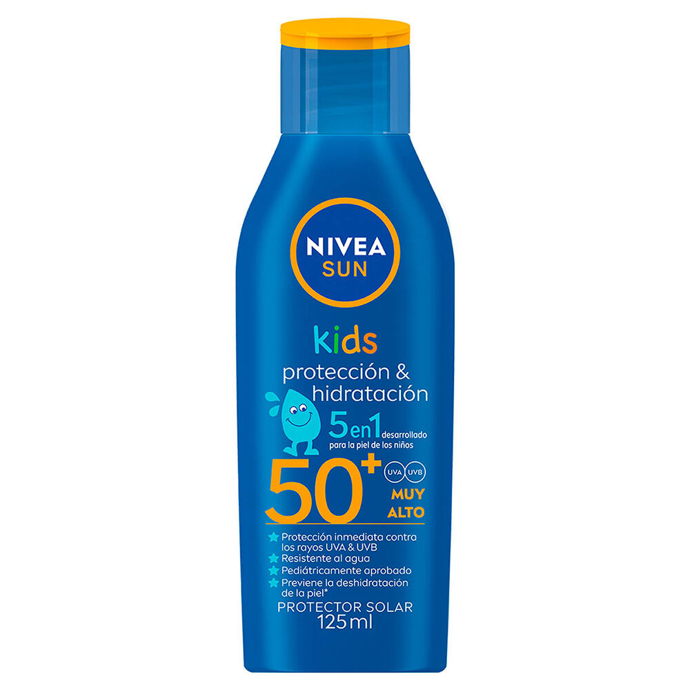 NIVEA-SUN-KIDS-Protector-Solar-Corporal-Protect-&-Moisture-FPS50-125-ml-imagen-1