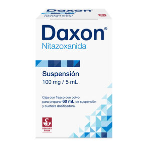 Daxon-100-mg-/-5-ml---Frasco-con-polvo-para-suspensi&oacute;n-60-ml-(Nitazoxanida)-imagen
