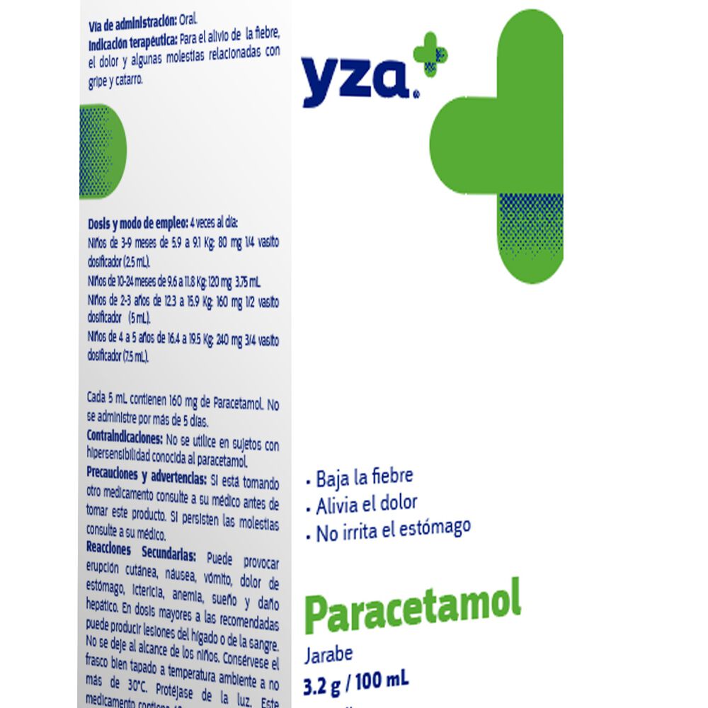 Yza Paracetamol Jarabe 3.2Mg/100Ml 120Ml