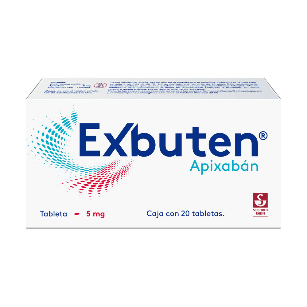 Exbuten-5-mg---Caja-con-20-tabletas-(Apixaban)-imagen-1