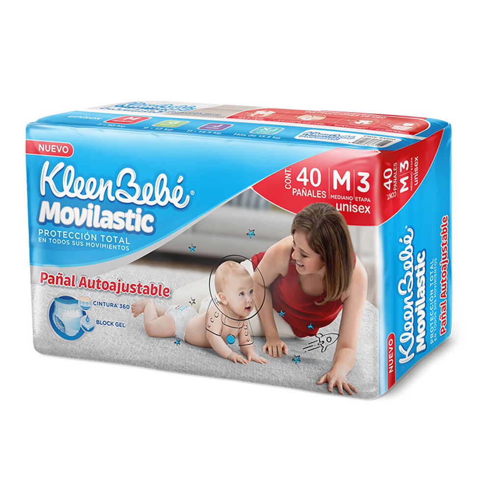 Kleenbebé-Movilastic-Pañal-Mediano-40´S-imagen