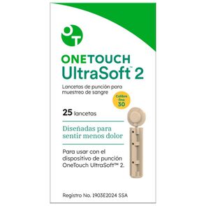 One-Touch-Ultrasoft-2-Lancetas-25-Uds-imagen