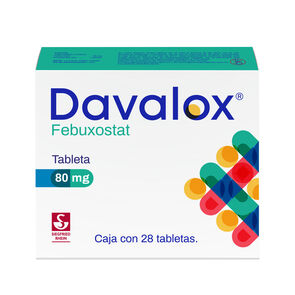 Davalox-80-mg---Caja-con-28-tabletas-(Febuxostat)-imagen
