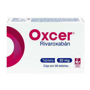 Oxcer-20-mg---Caja-con-28-tabletas-(Rivaroxab&aacute;n)-imagen
