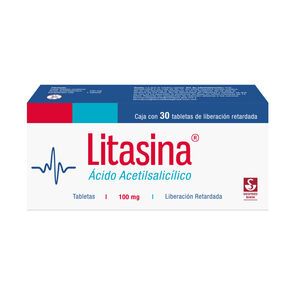 Latasina-100-mg---Caja-con-30-tabletas-(&Aacute;cido-acetilsalic&iacute;lico)-imagen