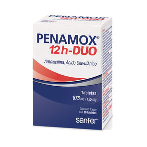 Penamox-12H-Duo-875Mg/125Mg-10-Tabs-imagen