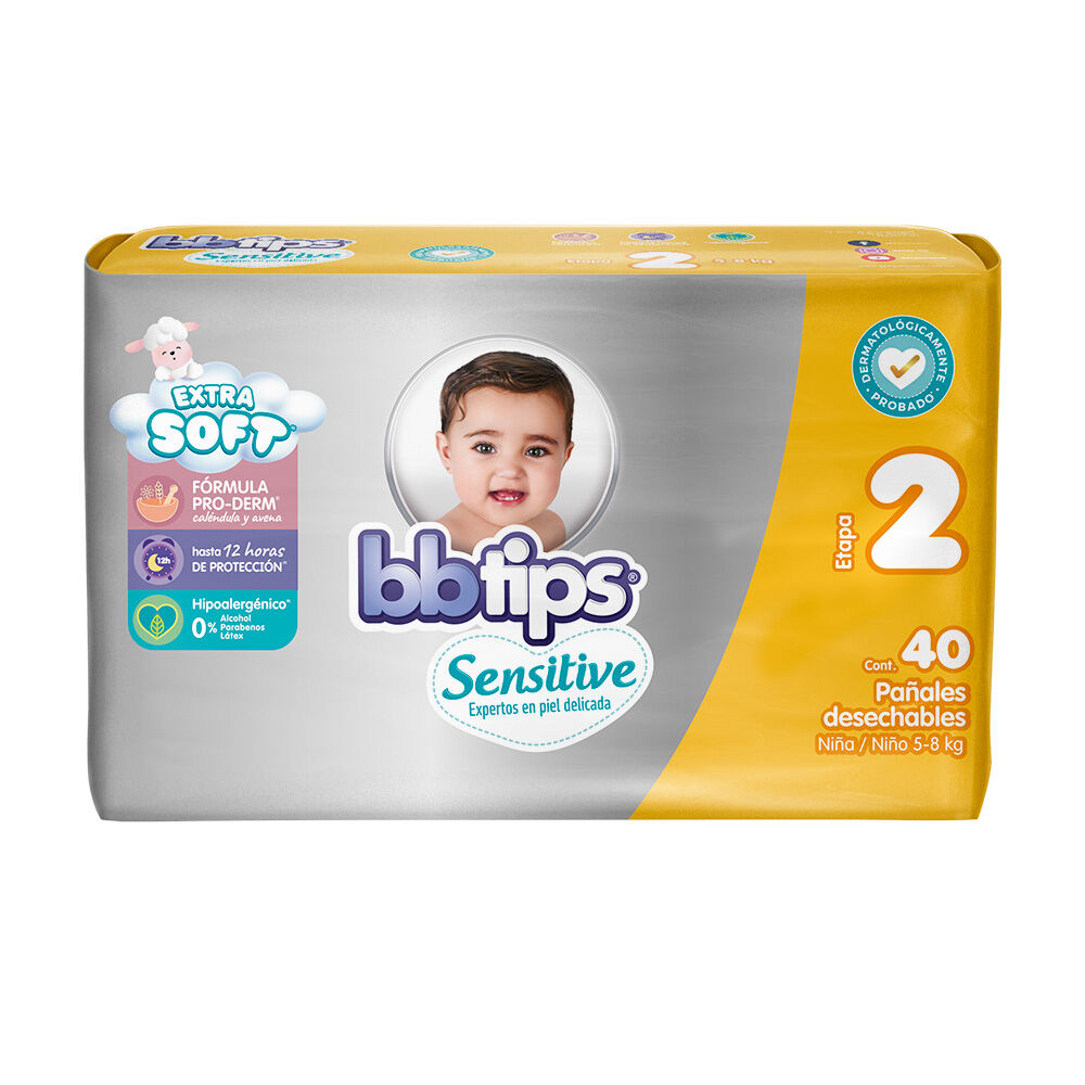 Pañal-Bbtips-Sensitive-Talla-2-40-pañales-imagen-1
