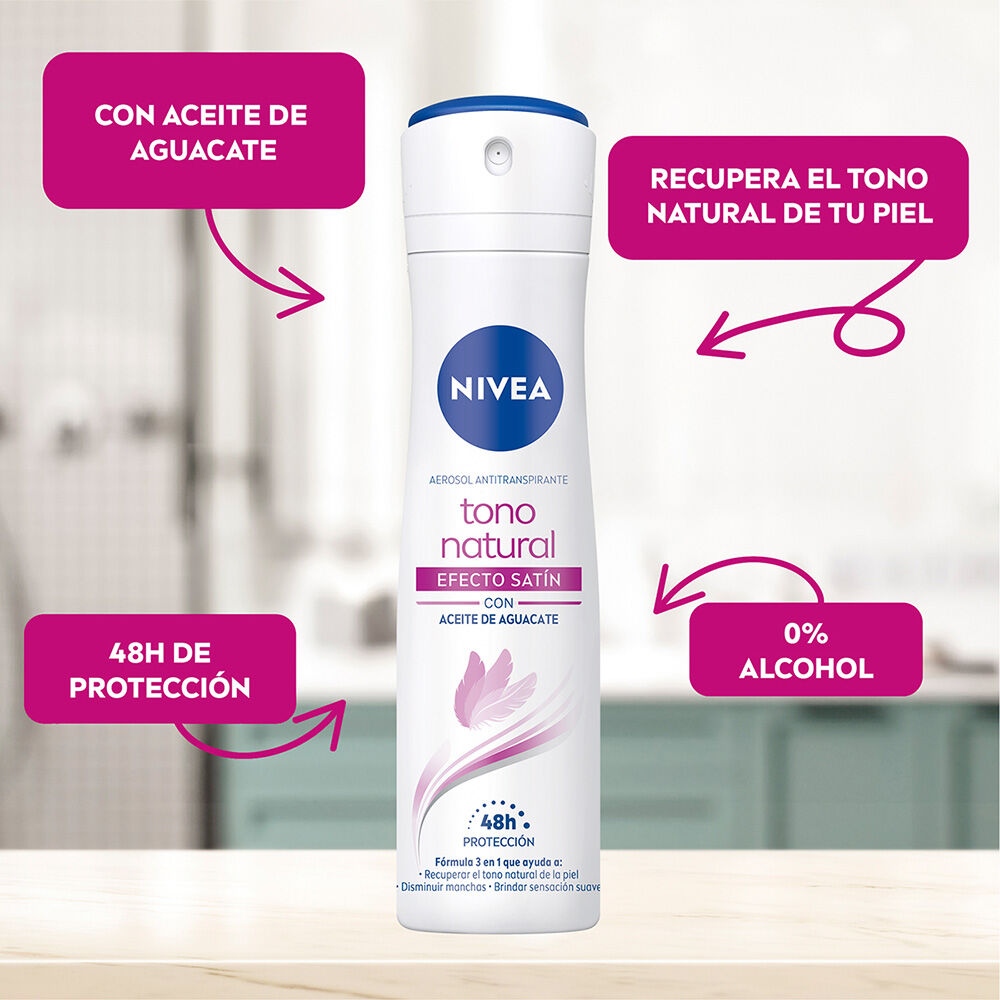 NIVEA-Desodorante-Aclarante-Tono-Natural-Efecto-Satín-spray-150-ml-imagen-3