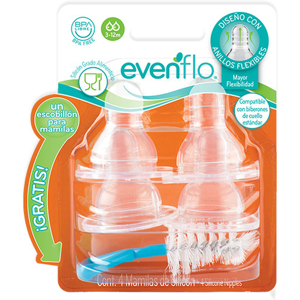 Evenflo-Mamila-Flujo-+-Escobillón-imagen