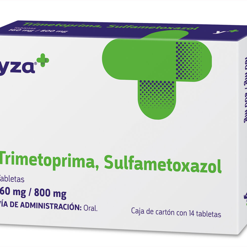 Yza-Trimetoprima,-Sulfametoxazol-160Mg/800Mg-14-Tabs-imagen