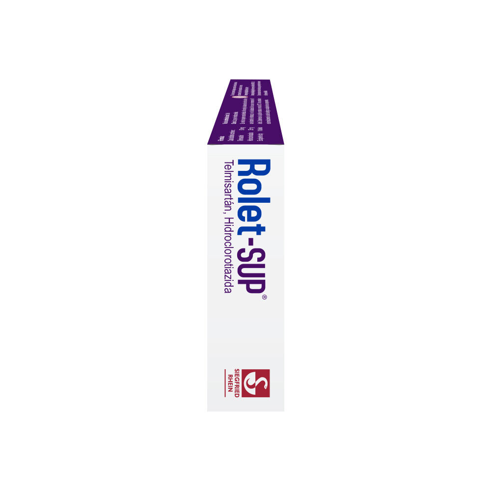 Rolet-SUP-80-mg-/-25-mg---Caja-con-14-tabletas-(Telmisart&aacute;n-e-Hidrocloratiazida)-imagen-2