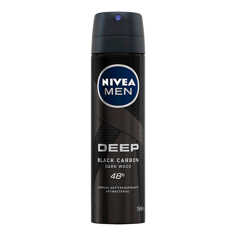 NIVEA-MEN-Desodorante-Antibacterial,-Deep-Black-Carbon-spray-150-ml-imagen-1