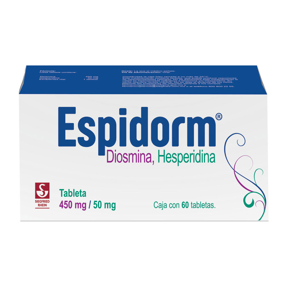 Espidorm-450-mg-/-50-mg---Caja-con-60-tabletas-(Diosmina-y-Hesperidina)-imagen-1