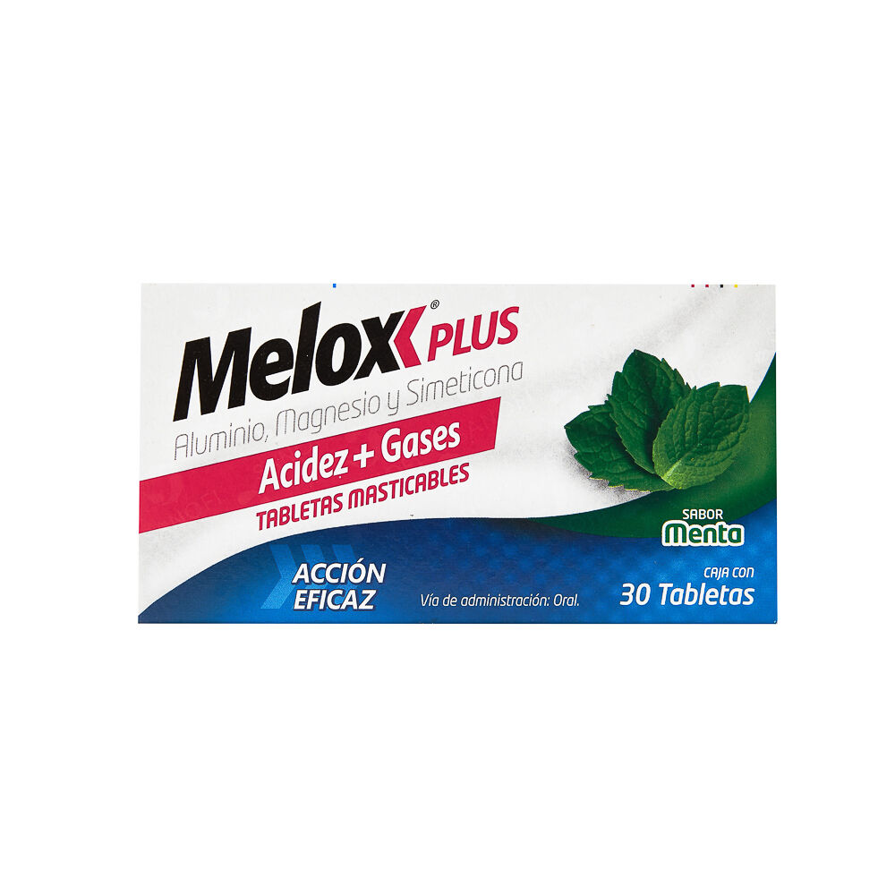 Melox-Plus-Menta-30-Tabs-imagen