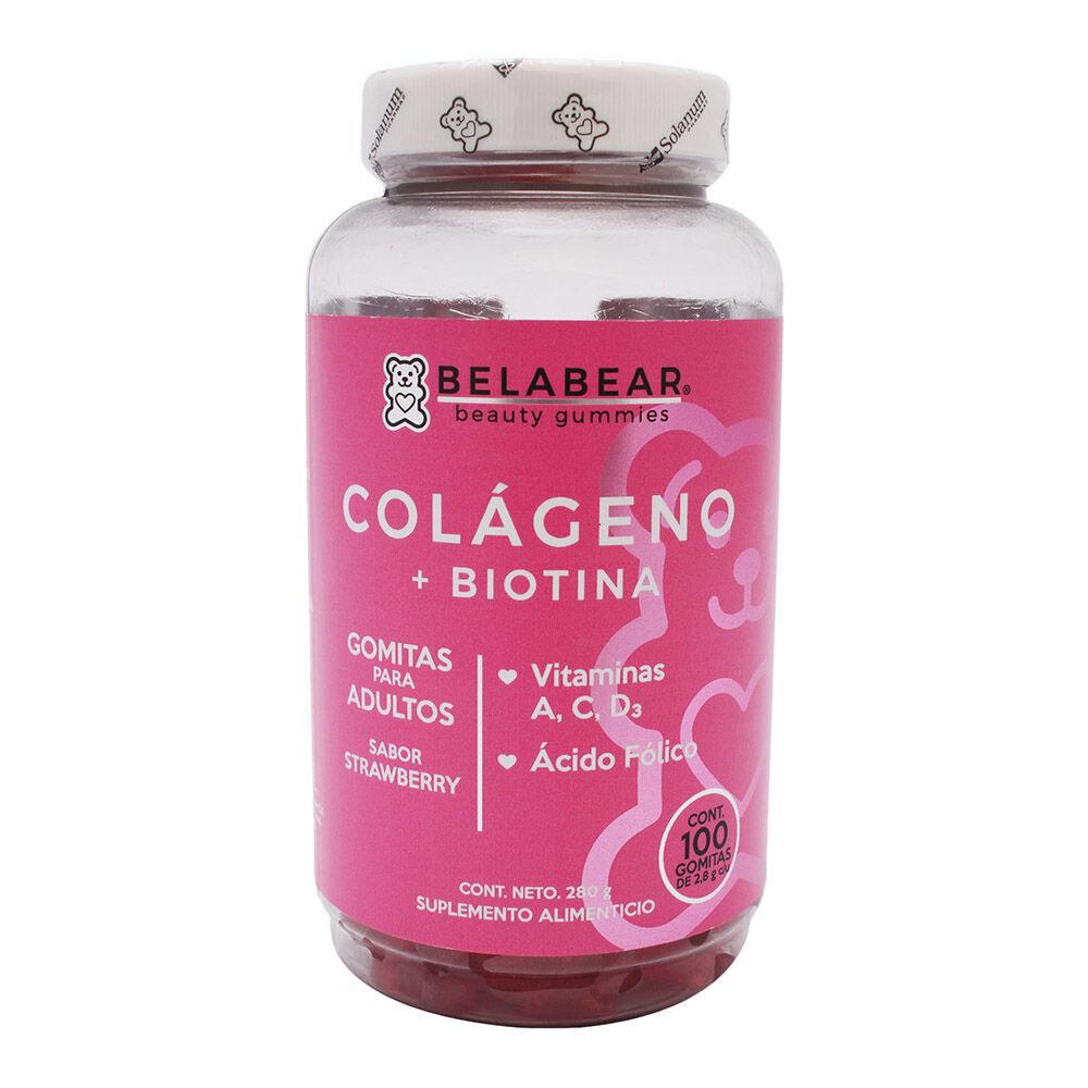 Belabear-Colageno-+-Biotina-Gomitas-100-Pzas-imagen