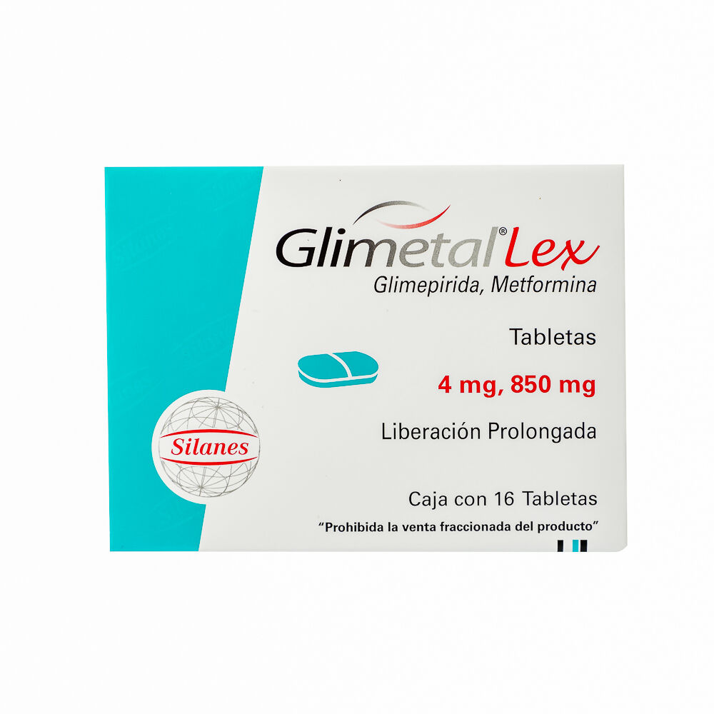 Glimetal-Lex-850Mg/4Mg-16-Tabs-imagen