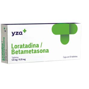 Yza-Loratadina-Betametasona-5Mg/0.25Mg-10-Tabs-imagen